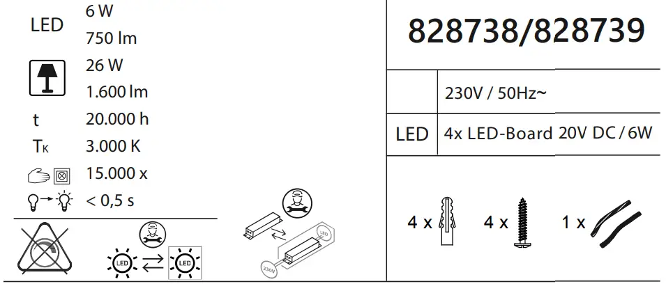 Paul Neuhaus 9621-12 Nevis LED Ceiling Light-fig2