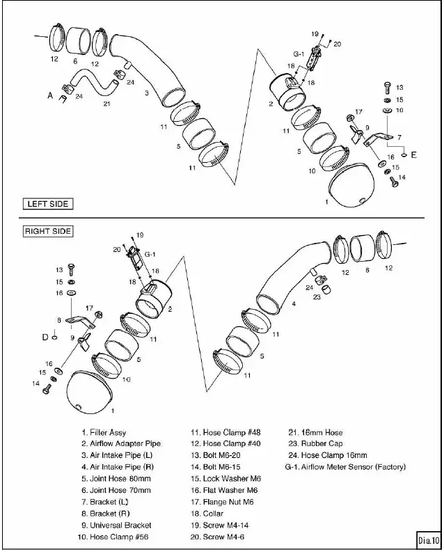 HKS 70020-AZ012 Racing Suction Reloaded Intake Kit 01