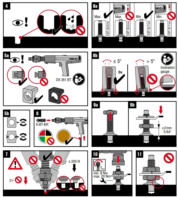 HILTI X-BT-ER M6 W6 Stainless Steel Threaded Studs fig 1