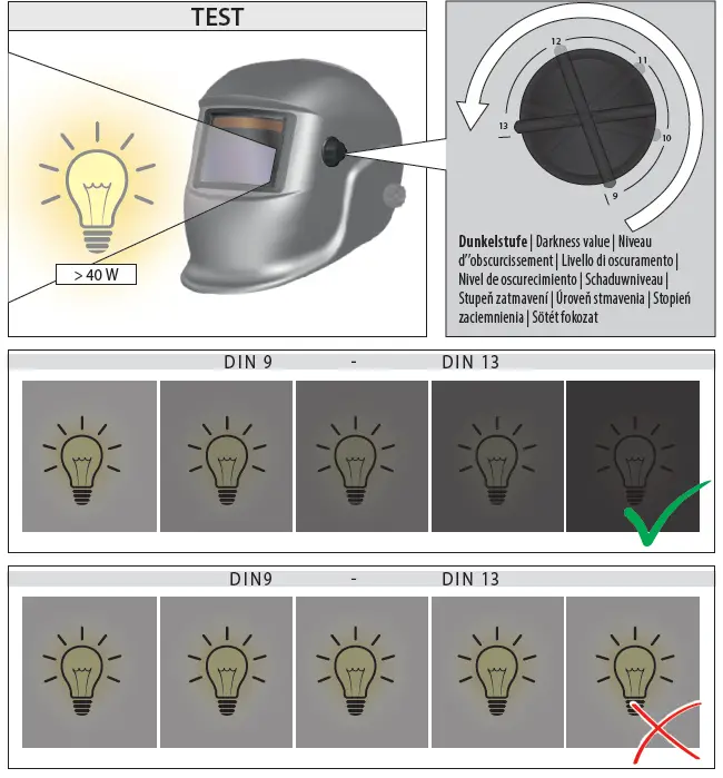 Gude GSH-TC-2 Automatic Welding Helmet 4
