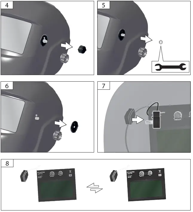 Gude GSH-TC-2 Automatic Welding Helmet 9