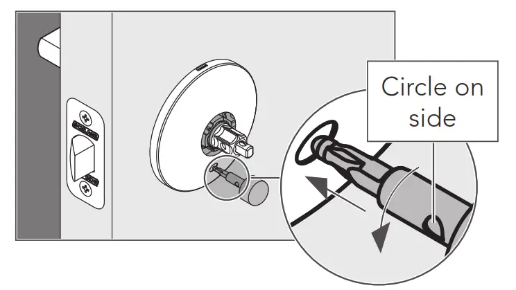 Schlage Custom Privacy Function Kit FC21 - Confirm slot position 2