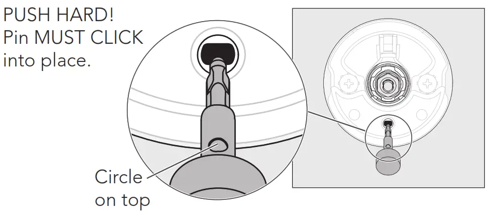 Schlage Custom Privacy Function Kit FC21 - Install the pin