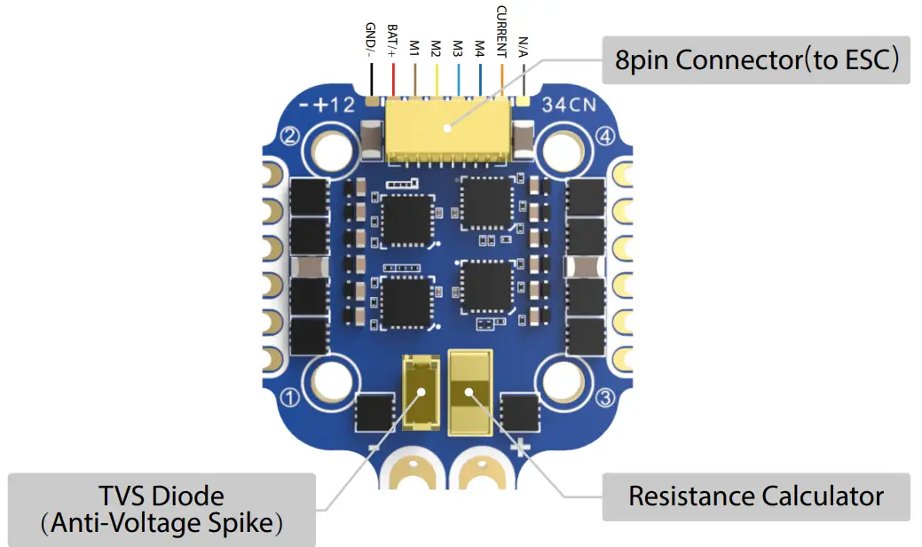 SpeedyBee F7 35A BLS Mini Stack Flight Controller - fig 12