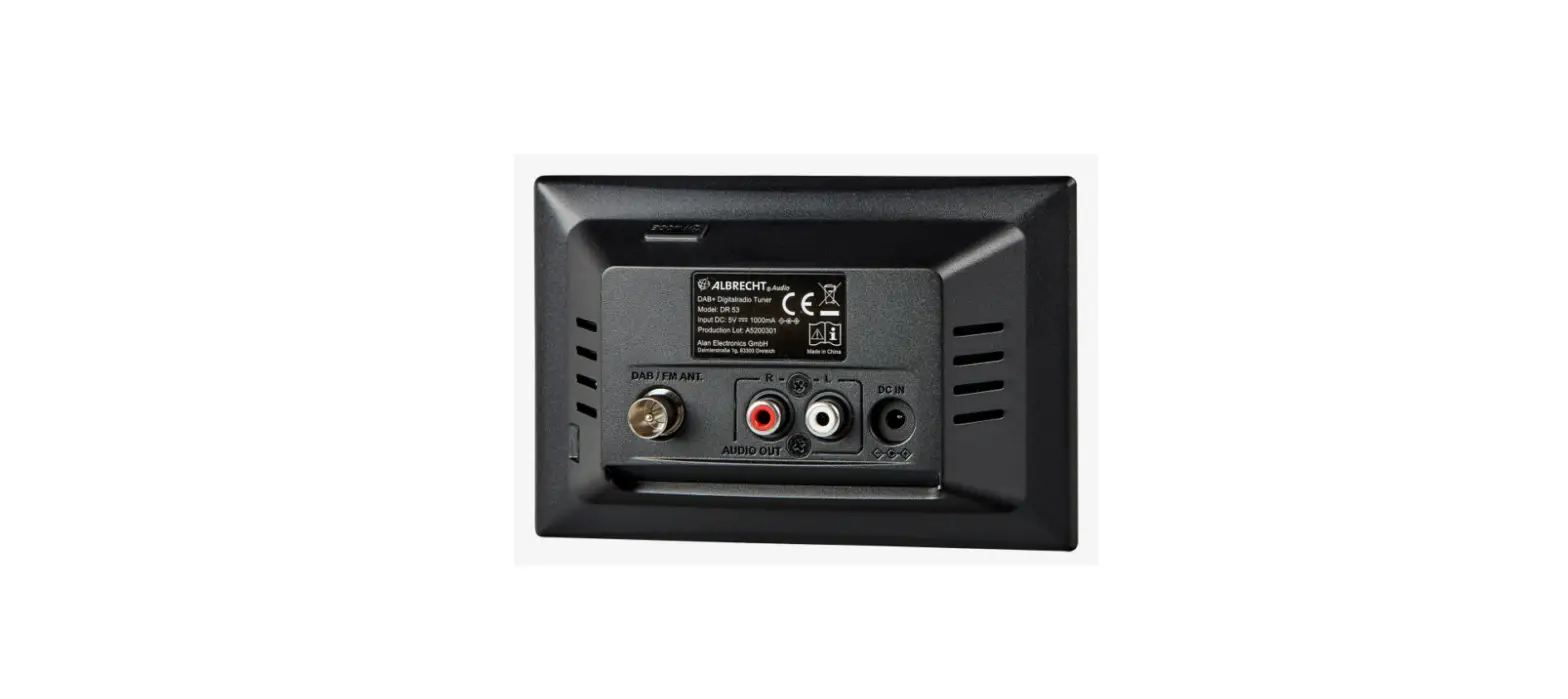 Albrecht Audio Dr 53 Digital Radio Tuner Instruction Manual