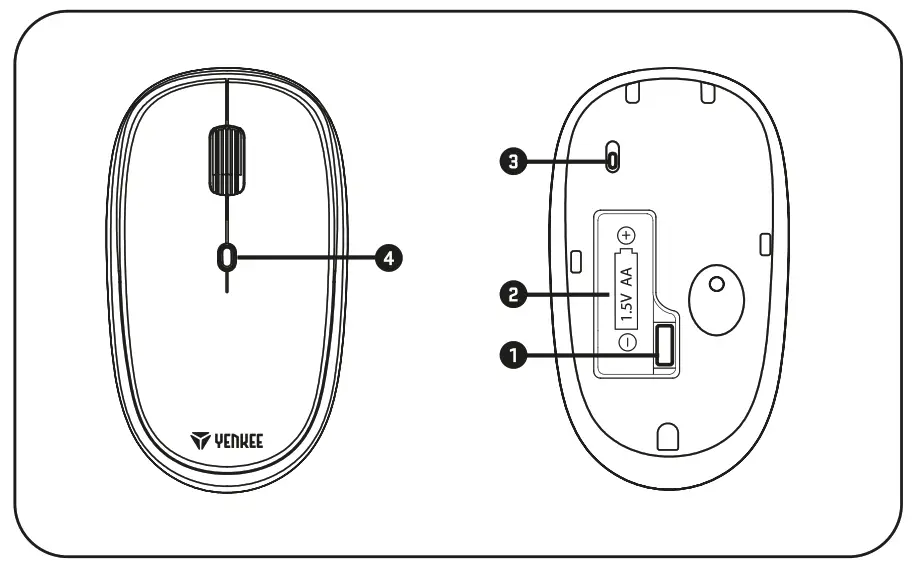 YENKEE YKM 2008CS Wireless Mouse and Keyboard Set - fig1