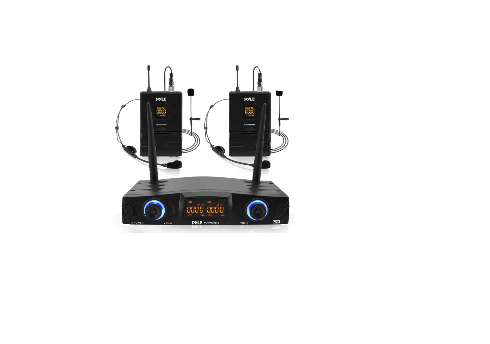 Pyle Pdwm2958b Compact Uhf Wireless Microphone System User Guide
