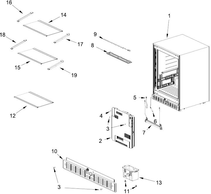 Kitchenaid KURL314KSS 24 Stainless Frame Left-Hinge Undercounter Refrigerator 01