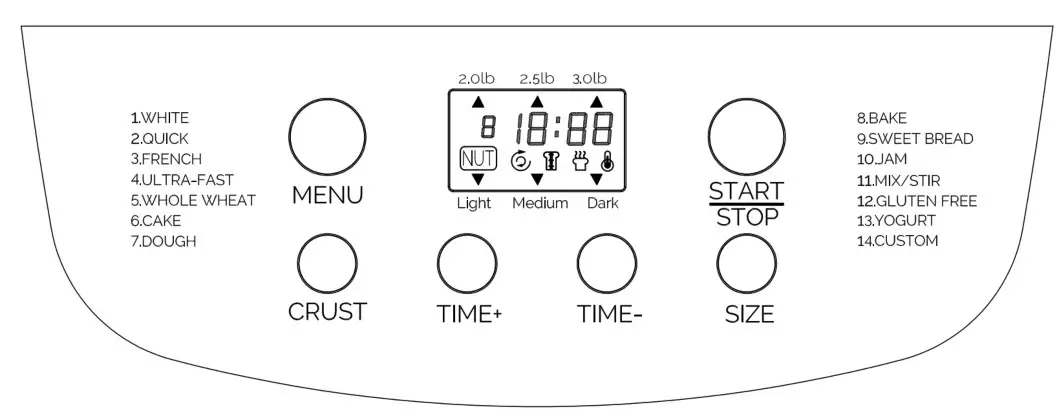 FINLUX FBM 1678W Bread Maker - fig 1
