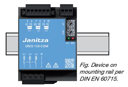 Janitza UMG 103-CBM Power Analyser 1