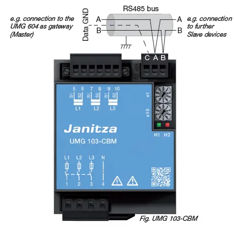 Janitza UMG 103-CBM Power Analyser 10