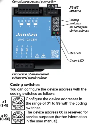 Janitza UMG 103-CBM Power Analyser 12