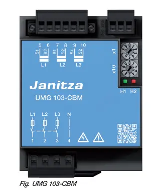 Janitza UMG 103-CBM Power Analyser 9