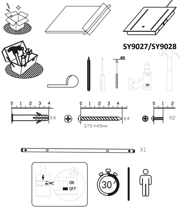 sycamore LED com SY9027 Hera Tunable LED Bathroom Mirror - fig 1