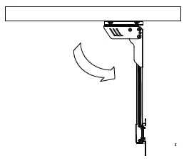 MONOPRICE 39655 Menu Board Ceiling TV Mount for Screens-7