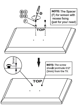 MONOPRICE 39655 Menu Board Ceiling TV Mount for Screens-8