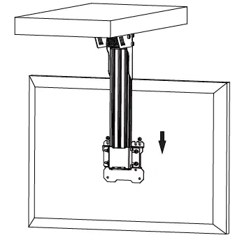 MONOPRICE 39655 Menu Board Ceiling TV Mount for Screens-9