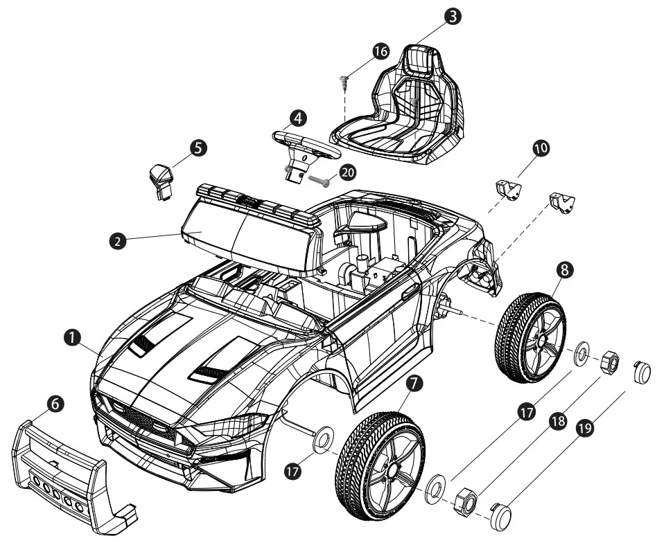 Chikili BBH-0007 Electric Ride On Car fig 15