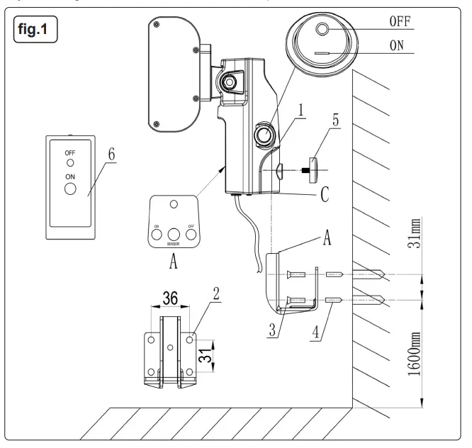 IWMH1809R 1800W High Efficiency Carbon Fiber Infrared Wall Heater Installation