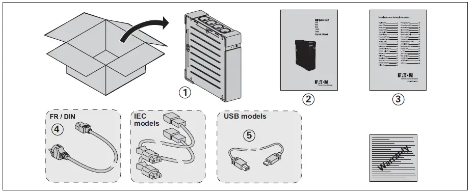 EATON Ellipse ECO UPS 500 fig 1