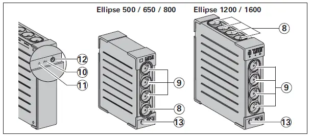 EATON Ellipse ECO UPS 500 fig 10