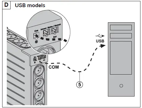 EATON Ellipse ECO UPS 500 fig 6