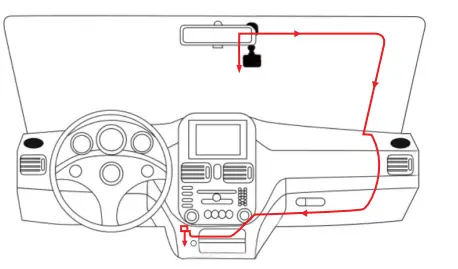 LAMTTO C300 Channel Dash Cam Front and Rear Inside 3
