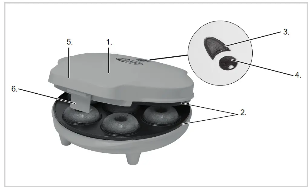 bESTRON ADM218SD Donut Maker -Fig
