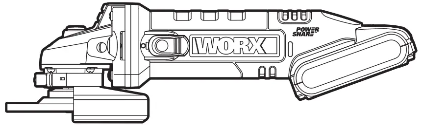 WORX WX800 Lithium-Ion Cordless Angle Grinder