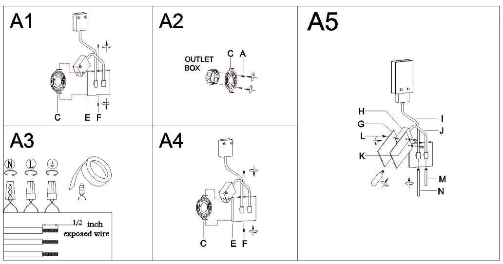 ZEVNI Z U8BUYFEB-92W2 3 Light Black Chandelier Light-fig3