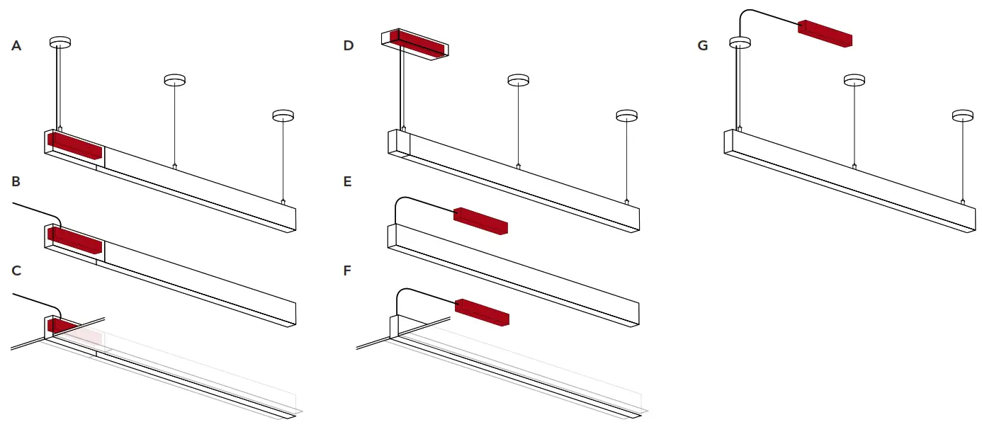 LIGHTINOVA CLIXX Magnetic Pendant Profile Light - FIG23