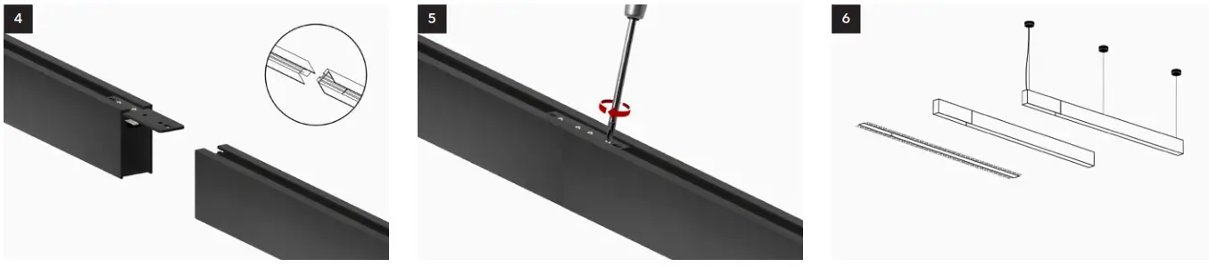 LIGHTINOVA CLIXX Magnetic Pendant Profile Light - FIG9