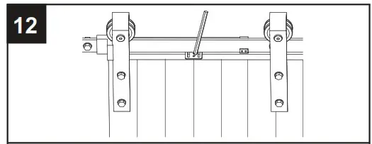 RELIABILT 07 2892 78 3 by 4 Inch Soft Close Interior Barn Door Hardware Kit - INSTALLATION OVERVIEW 12