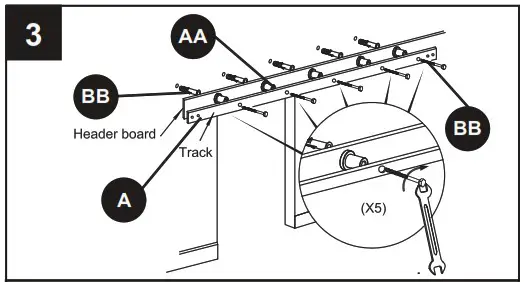 RELIABILT 07 2892 78 3 by 4 Inch Soft Close Interior Barn Door Hardware Kit - INSTALLATION OVERVIEW 3