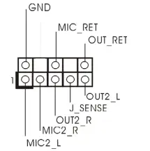 ASRock IMB 1713 ATX Motherboard - Audio Header