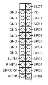 ASRock IMB 1713 ATX Motherboard - Printer Port