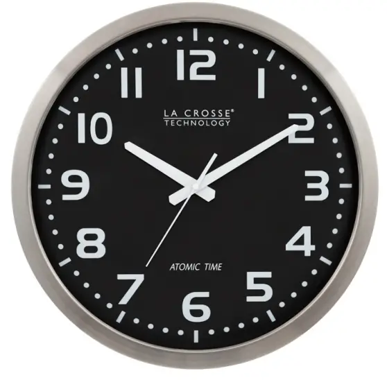 LA CROSSE TECHNOLOGY WT-3161BKX1 16 Inch Atomic Wall Clock