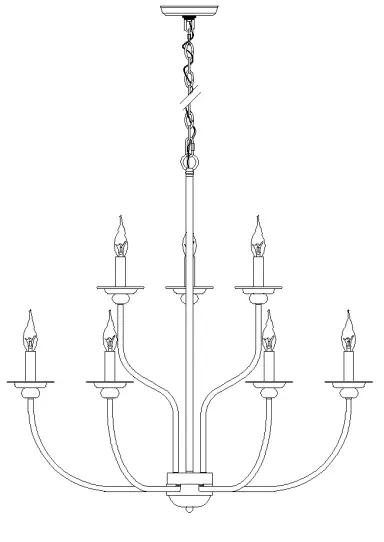 LNC-A03239-Pict-6-Light-Antique-White-Vintage-Chandelier-fig-1