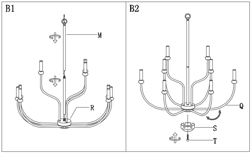 LNC-A03239-Pict-6-Light-Antique-White-Vintage-Chandelier-fig-5