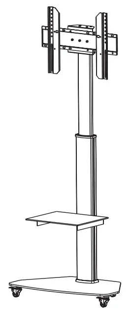 TRIPP LITE DMCS3770SG75 Premier Rolling 37-70 Inch Display Cart Black -