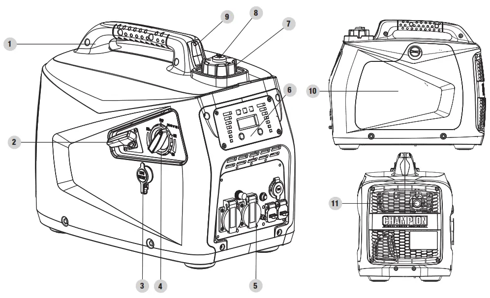 CHAMPION 82001I-DF 2000W Dual Fuel Inverter Generator - 4