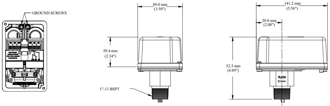POTTER Vsr-S (Eu) Vane Type Waterflow Alarm Switch With Retard and Bspt Thread-FIG8