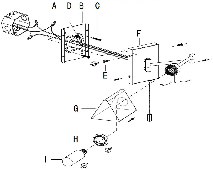 JONATHAN Y JYL6015 Portable Lamp with Plug - Hard wired 2