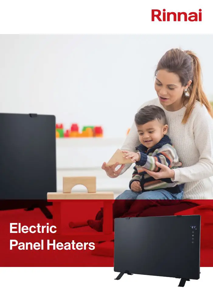 Rinnai RA149.06.19-BEPH Electric Panel Heaters Owner's Manual