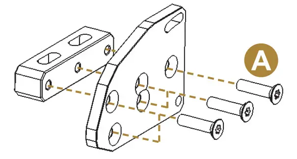 FANATEC Podium Mounting Brackets - FIGURE 1