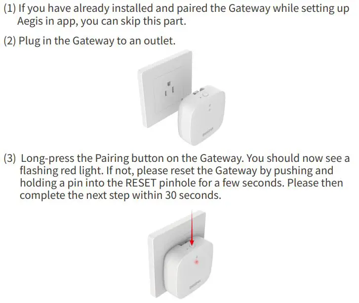 BOSMA AEGIS Instruction Manual - Installation aegis WiFi gateway