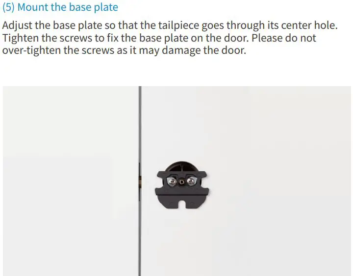 BOSMA AEGIS Instruction Manual - Mount the base plate