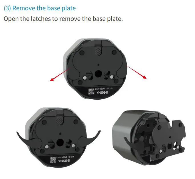 BOSMA AEGIS Instruction Manual - Remove the base plate