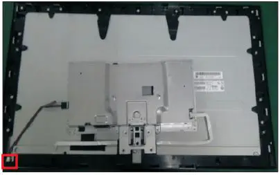 DELL S2721HN 27 inch Monitor User Guide - Connect the panel lamp cable to the connector of panel