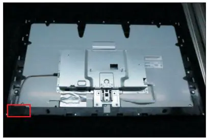 DELL S2721HN 27 inch Monitor User Guide - Connect the panel lamp cable to the connector of panel